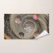 Galaxie d'amour cosmique (Serviette à main)
