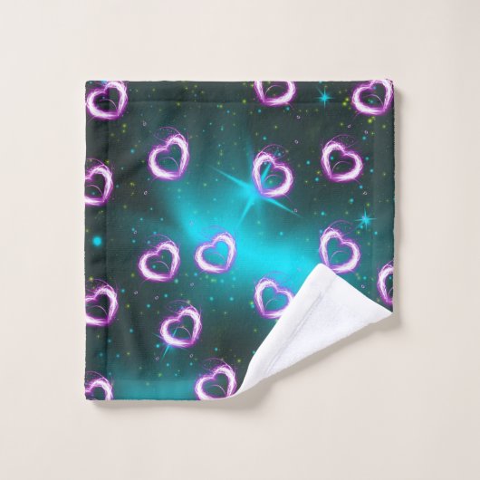 Galaxie de coeur (Gant de toilette)