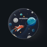 Galaxie de voyage spatial personnalisée<br><div class="desc">Boutons de l'espace extra-atmosphérique vous pouvez ajouter un nom pour le rendre personnel. Découvrez les autres objets de cette collection ci-dessous,  comme les étiquettes de bagage,  qui correspondent à ce mignon bouton. Ajoutez un nom en cliquant sur le lien "Personnaliser" ci-dessus</div>