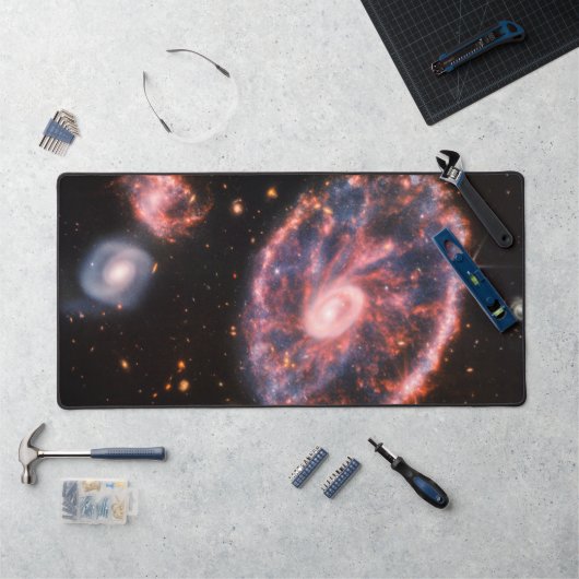 Galaxie du Cartwheel, télescope spatial James-Webb (Poste de travail)