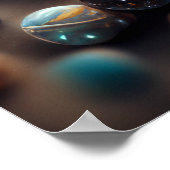 galaxie marbres Poster (Coin)