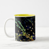 Galaxie motif abstraite Mug à café à deux tons (Gauche)