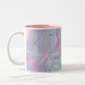 Galaxie motif abstraite Mug à café à deux tons (Gauche)