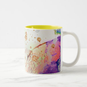 Galaxie motif abstraite Mug à café à deux tons