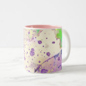 Galaxie motif abstraite Mug à café à deux tons (Devant droit)