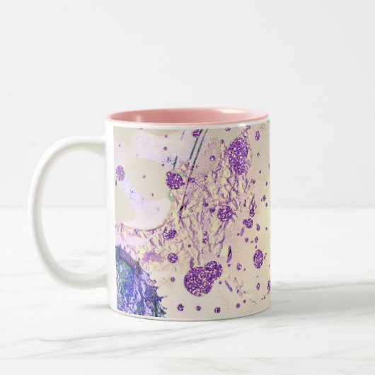 Galaxie motif abstraite Mug à café à deux tons (Gauche)
