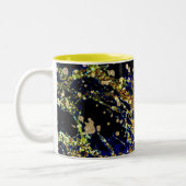 Galaxie motif abstraite Mug à café à deux tons (Gauche)