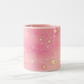 Galaxie motif abstraite Mug à café à deux tons