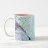 Galaxie motif abstraite Mug à café à deux tons (Gauche)