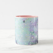 Galaxie motif abstraite Mug à café à deux tons (Centre)