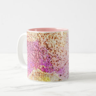 Galaxie motif abstraite Mug à café à deux tons