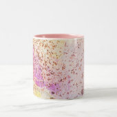 Galaxie motif abstraite Mug à café à deux tons (Centre)