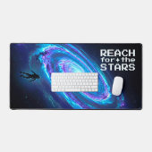Galaxie spirale lumineuse épique Astronaute Sci-Fi (Clavier et souris)