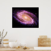 Galaxie Spirale Rose Grande affiche (Cuisine)
