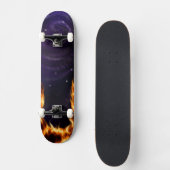 Galaxie Sur Feu Custom Skateboard (Recto)