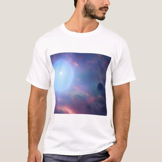 Galaxie, Univers, Étoiles, T-shirt spatial (Devant)