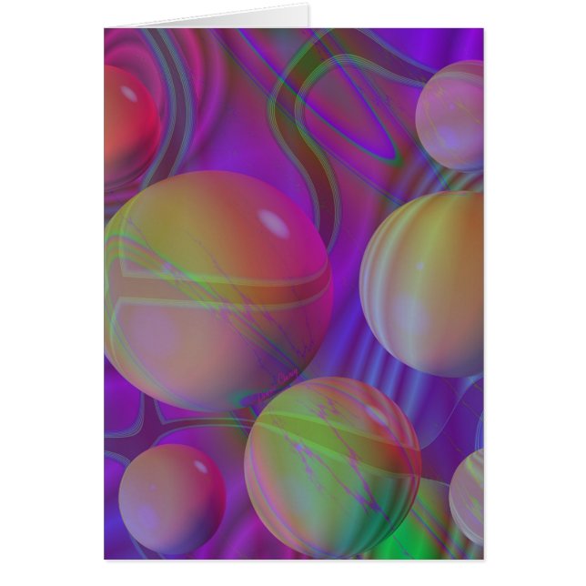 Galaxie violette d'indigo de fractale abstraite (Devant)