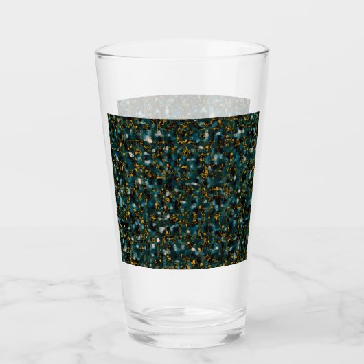 Galaxies Black Blue & Gold Glas (Voorkant)