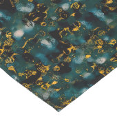 Galaxies Black Blue & Gold Lange Tafelloper (Hoek)