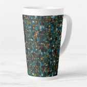 Galaxies Black Blue & Gold Latte Mok (Rechterhoek)