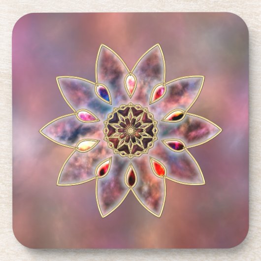 Galaxies marbrées Dessous de verre de liège (Devant)