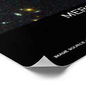 Galaxies samenvoegen, kosmische botsingen poster (Hoek)