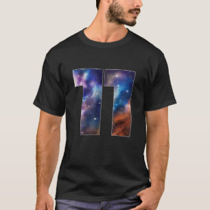 Galaxy 11 Jaar Oud 11e Verjaardag Ruimte Thema Ast T-shirt