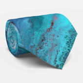 Galaxy 3 Bleu doux Cravate Abstraite (Roulé)