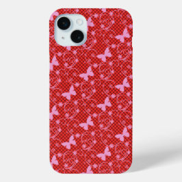 Galaxy 9 Lacy Dingen, Red iPhone 15 Mini Hoesje
