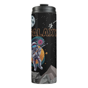 Galaxy aap met een pistool uit de ruimte, melkwegs thermosbeker
