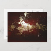 Galaxy - Abstract expressionist Red Brown Gold Briefkaart (Voorkant / Achterkant)