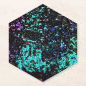 Galaxy abstract Paper Coaster,Dark texture bold  Kartonnen Onderzetters (Voorkant)