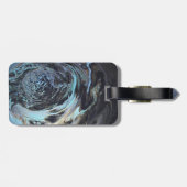 Galaxy Acrylic Pour Geïnspireerd Bagagelabel (Achterkant horizontaal)