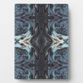 Galaxy Acrylic Pour Painting Plaque Fotoplaat