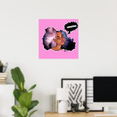 Galaxy Afro Poster (Thuiskantoor)