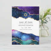 Galaxy Agate Bat Mitzvah Save The Date (Staand voorkant)