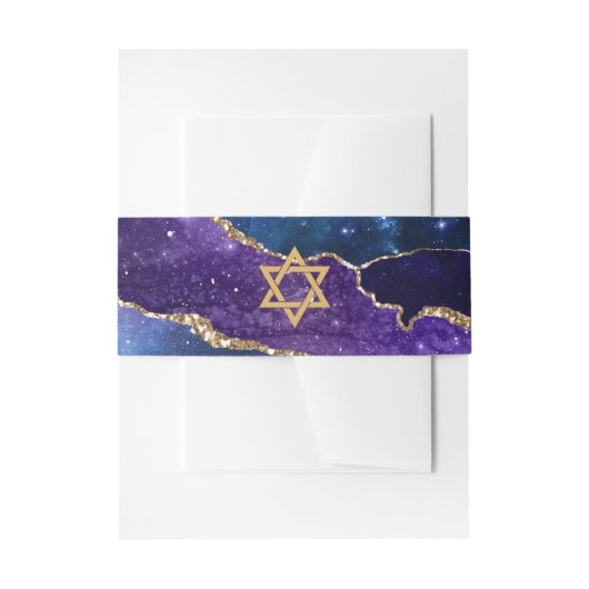 Galaxy Agate Bat Mitzvah Uitnodigingen Wikkel (Voorkant Voorbeeld)