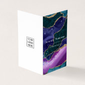 Galaxy Agate Carte de visite en pierre (Extérieur)