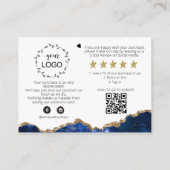 *~* Galaxy AGATE QR Logo DANK U Review AP8 Informatiekaartje (Achterkant)