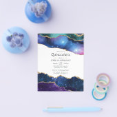 Galaxy Agate Quinceañera Flyer (Enkel)