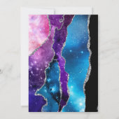 Galaxy Agate Quinceañera Kaart (Achterkant)