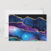 Galaxy Agate RSVP Kaart (Achterkant)