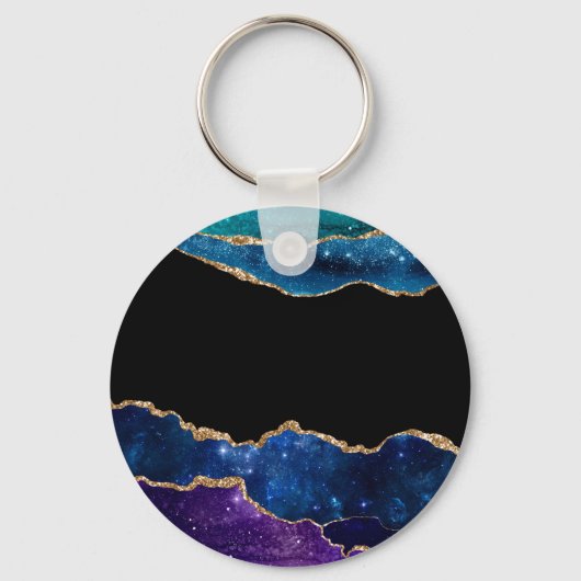 Galaxy Agate Serie Design 10 Sleutelhanger (Voorkant)