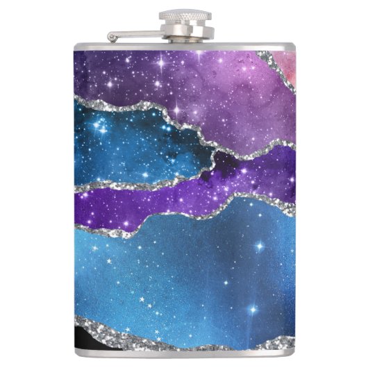 Galaxy Agate Serie Design 7 Fles Heupfles (Voorkant)