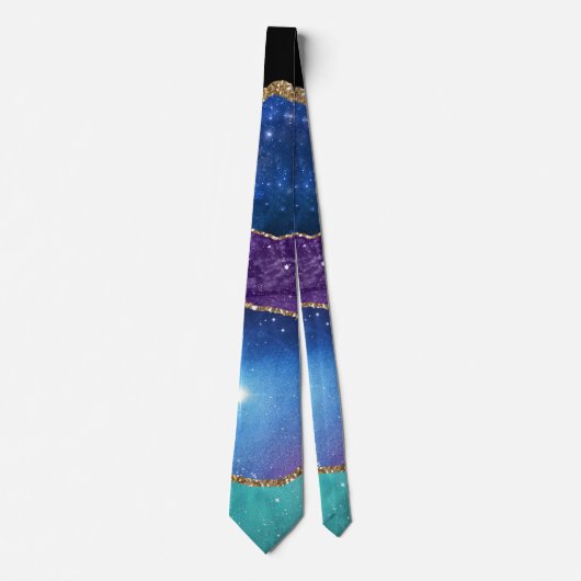 Galaxy Agate Serie Ontwerp 13 Stropdas (Voorkant)