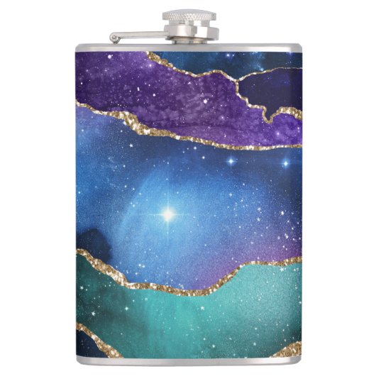 Galaxy Agate Series Design 13 Heupfles (Voorkant)