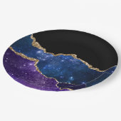 Galaxy Agate Series Design 1 Papieren Bordje (Gekanteld)
