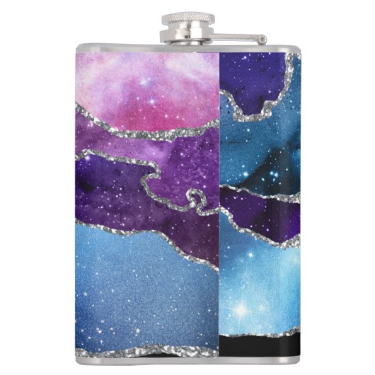 Galaxy Agate Series Design 7 Flask Heupfles (Achterkant)