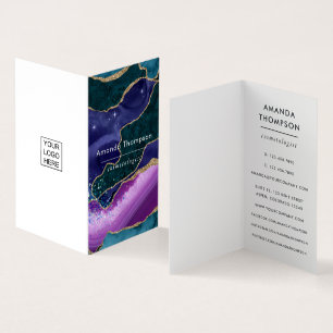 Galaxy Agate Stenen Zakkaartje Visitekaartjes