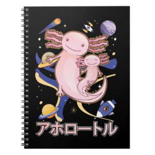 Galaxy Anime uit de Japanse Cute Axolotl familie Notitieboek